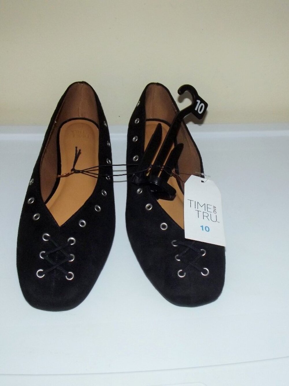 Pair of Time n True Womens Flats,Black sz 10-NWT